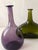 Pair of Vintage European Handblown Glass Vases – Lilac & Green Add timeless elegance to your home with this exquisite pair...