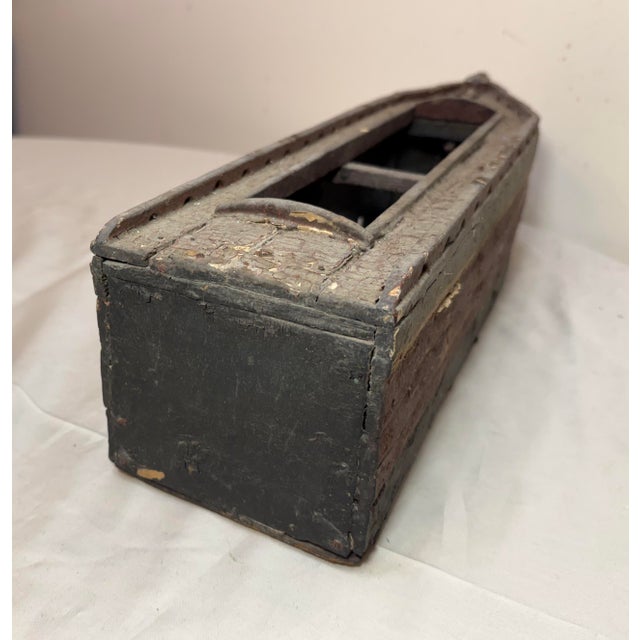 Antique Early 19th Century Handmade Carved Polychrome Wooden Folk Art Model Boat For Sale - Image 15 of 18