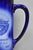 Blue Antique 1913 60th Anni Northern Lodge No. 25 Masonic Cobalt Blue Ceramic Pitcher For Sale - Image 8 of 16