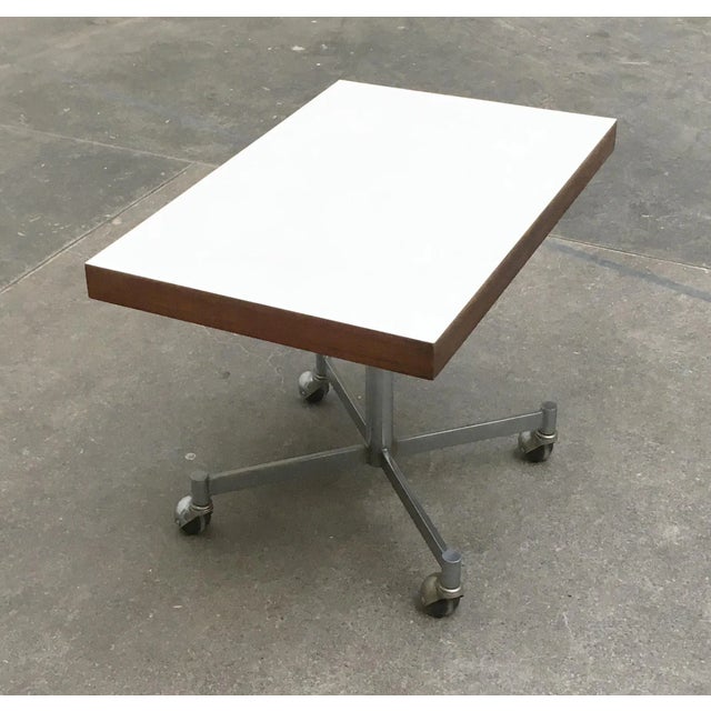Mid-Century Modern Metal and Wood Side Table from Artifort, 1960s For Sale - Image 3 of 18