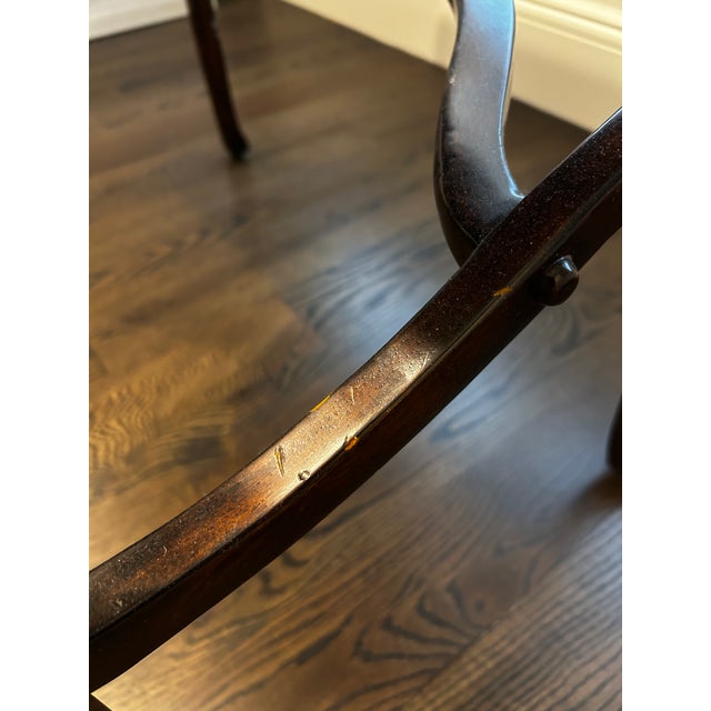 Brown Theodore Alexander Kaye Campaign Flip-Top Desk With Leather Writing Surface For Sale - Image 8 of 15