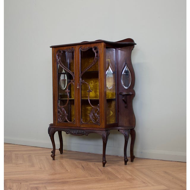 Antique Victorian China Display Cabinet, 1890s For Sale - Image 4 of 9