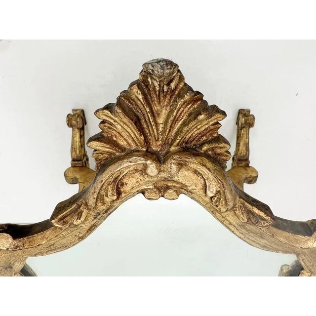 1930s Venetian Giltwood Mirror, Italy, 1930s For Sale - Image 5 of 12