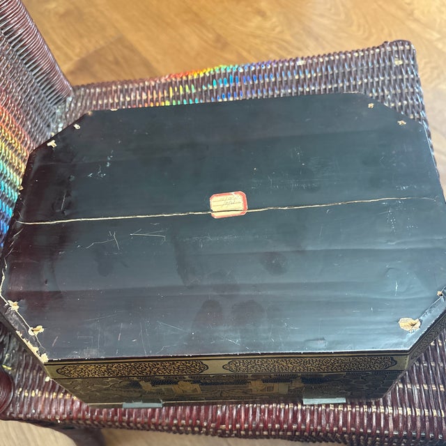 Antique Chinese Export Qing Dynasty Sewing Box For Sale - Image 10 of 10