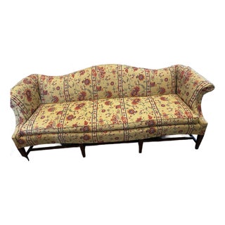 Vintage Camelback Sofa For Sale