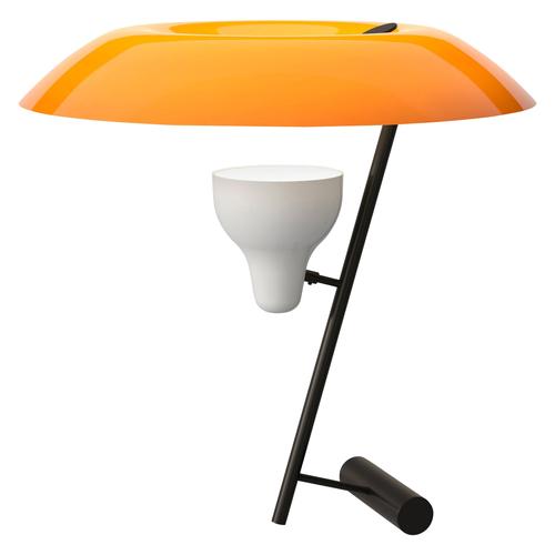 Model 548 Lamp in Burnished Brass with Orange Diffuser by Gino Sarfatti for Astep For Sale - Image 13 of 13