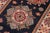 Bohemian Kazak Karina Blue/Beige Wool Runner Rug- 2'8''x7'9'' For Sale - Image 4 of 10