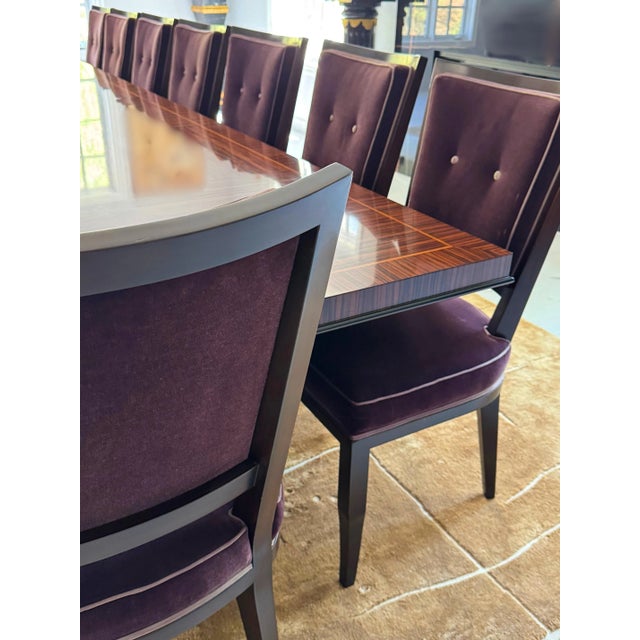 Mid Century French Moderne Dining Chairs in Mohair- Set of 16 or Option for Smaller Set For Sale - Image 14 of 18