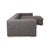 Cenova Set Fabric Corner Sofa and Ottoman in Grey by BoConcept, Set of 2 For Sale - Image 17 of 18