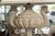 Pair of Monumental Carved Stone Sea Horse Urn Lamps For Sale - Image 4 of 8