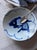Chinoiserie Vintage Hand-Painted Chinese Koi Fish Serving Bowl | Navy Blue and White Porcelain | 9 Inch Decorative Dish For Sale - Image 3 of 12