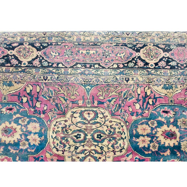 Late 19th Century Persian Lavar Kirman Rug For Sale - Image 10 of 16