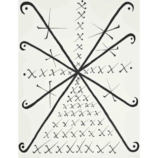 Rafael Alberti, Letter X, Lithograph, 1972 For Sale