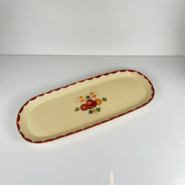 Vintage Long Dish from Longchamp, 1950s For Sale - Image 4 of 8
