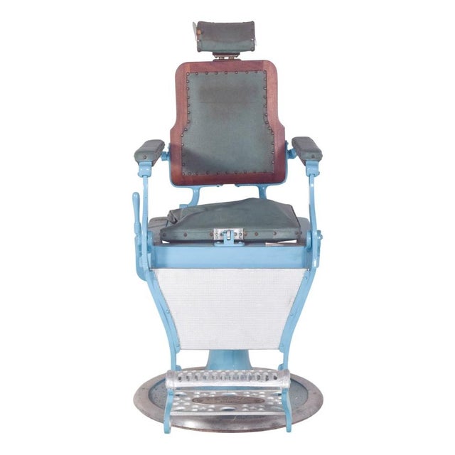 Mid-Century Portuguese Barber Chair, 1950s For Sale - Image 15 of 15