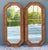 Brown Vintage Octagon Faux Bamboo Mirrors - A Pair For Sale - Image 8 of 12