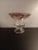 Italian 1980s Bormioli Rocco in Italy Clear & Amethyst Umbra Pedestal Vase For Sale - Image 3 of 6