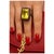 Art Deco Bochic “Orient” Vintage Natural Ruby & Lemon Quartz Ring Set In 18 K Gold & Silver For Sale - Image 3 of 9