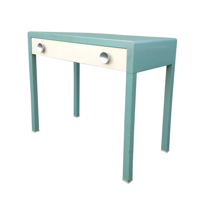 1930s40s Simmons Blue Metal Desk by Norman Bel Geddes Chairish