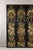 Black Lacquer Chinese Four-Panel Screen with Polychrome Floral Décor For Sale - Image 10 of 12