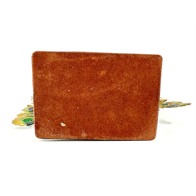 Vintage Mid Century Metal Peacock For Sale - Image 9 of 9