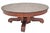 Add timeless elegance to your home with this Antique Mission-Style Round Coffee Table, crafted from premium solid quarter...