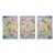 1920 Theater Mountain Construction Modernist Multicolor Fine Art Print Triptych by Paul Klee, 12" X 18" Per Panel For Sale