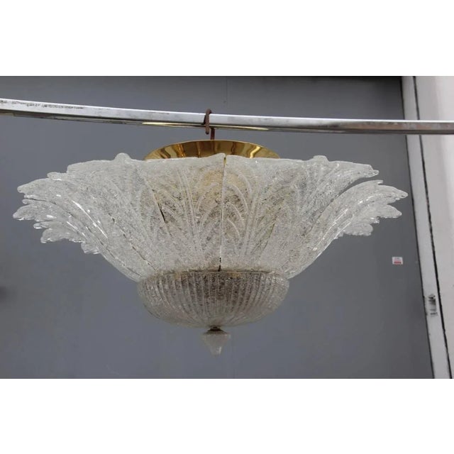 Murano Glass Florwer Chandelier, 1970s For Sale - Image 8 of 11