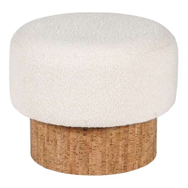 Boucle Cork Peg Stool For Sale