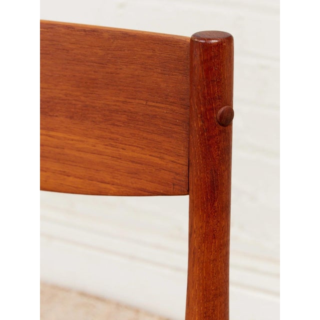 Mid-Century Modern Mid 20th Century Danish Modern Teak Chairs With Seat For Sale - Image 3 of 6