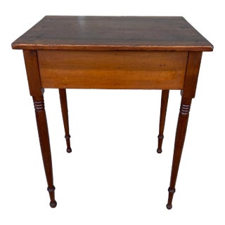 A Antique Pennsylvania Sheraton Cherry and Poplar Side Table, Circa 1830’s For Sale