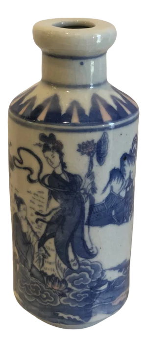 1950s Japanese Porcelain Snuff Bottle