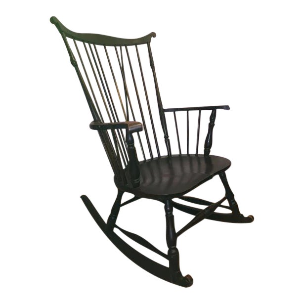 Antique FanBack Windsor Rocking Chair Chairish