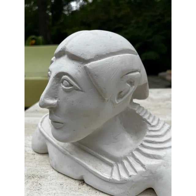 Little is known of this mysterious man - but he sure is cute! Made of plaster and signed on the back and dated 1983.