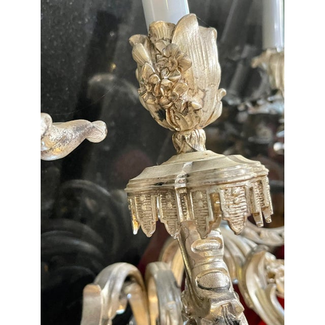 Late 19th Century Louis XV Silver Wall Sconce For Sale - Image 5 of 13