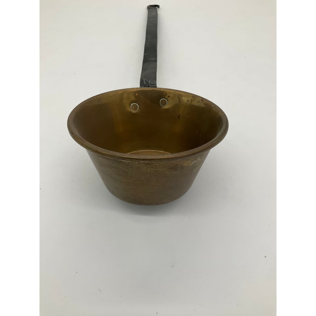 Lot of 7 Vintage Brass Pots, Cauldrons, Ladle For Sale - Image 13 of 13