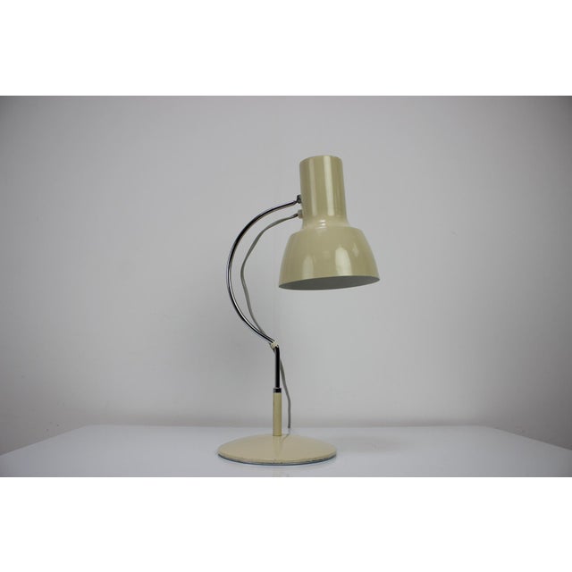 Vintage table lamp designed by Josef Hurka for Napako in former Czechoslovakia in the 1960's. Made of chrome and metal. In...