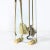 Mid-Century Modernist Fire Tool Set in Glass and Polished Brass with Black Enamel For Sale - Image 4 of 13