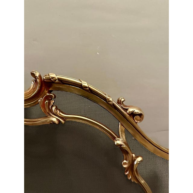 Rococo French Rococo Bronze Fire Screen from Bouhon Freres, 1880s For Sale - Image 3 of 10