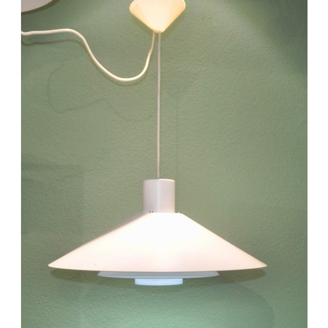 Orange Danish Trapez Lamp by Christian Hvidt for Nordisk Solar, 1970s For Sale - Image 8 of 14
