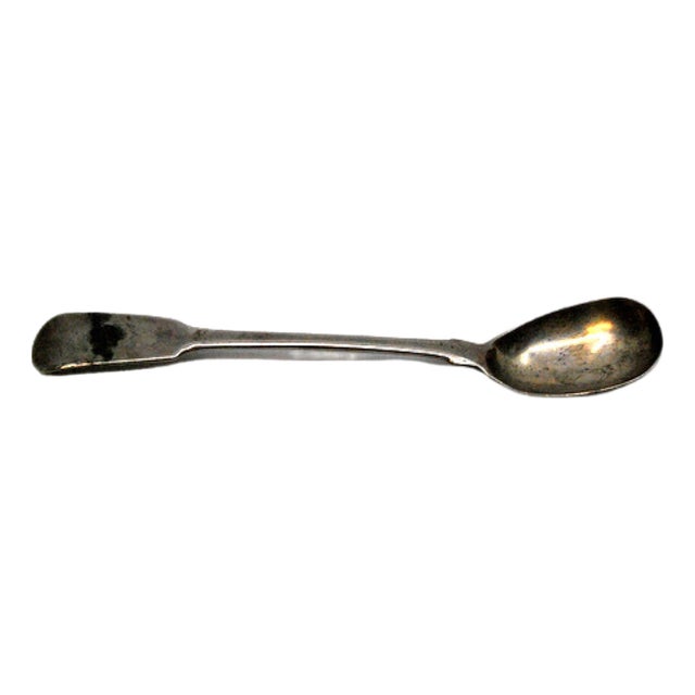 Plain Silver Sugar Spoon For Sale