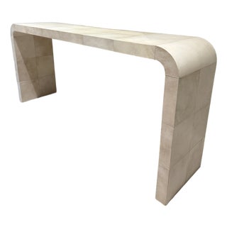 Rh Lucien Parchment Console For Sale