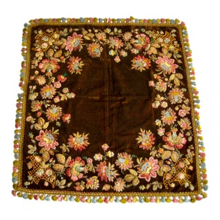 Provencal Embroidered Tablecloth, Circa 1800 For Sale