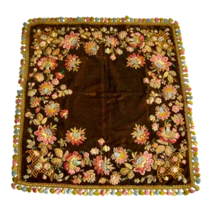 Provencal Embroidered Tablecloth, Circa 1800