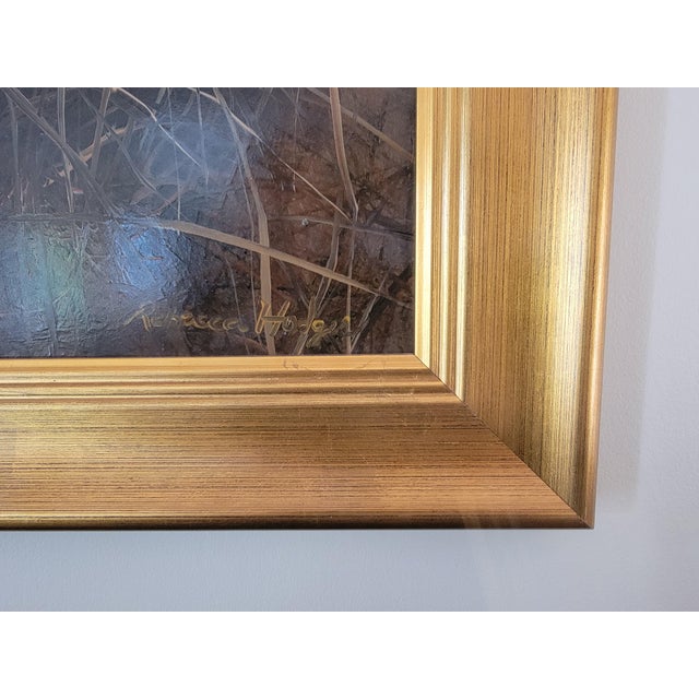 Original Signed Oil Painting by Rebecca Hodges - Still Life With Wooden Barrel - Professionally Framed For Sale - Image 14 of 14