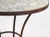 Mid-Century Modern Mosaic Top Garden Patio Table With Wrought Iron Base For Sale - Image 3 of 13
