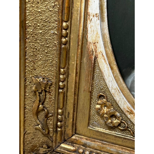 Portraiture 19th Century Oil Painting Portrait Young Dutch Hague Lady Nobility Framed For Sale - Image 3 of 12