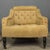 French 19th Century Tufted Suede Armchair With Purple Buttons For Sale - Image 4 of 11