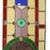 Large Colorful Stained-Glass with Medallion For Sale - Image 17 of 18