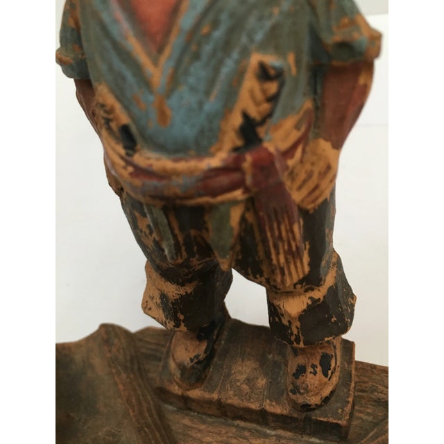 1950s Vintage Hand Carved German Pipe Holder For Sale - Image 5 of 8